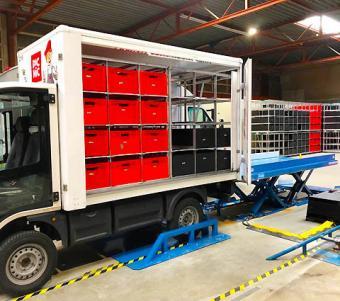 Efficient loading of van